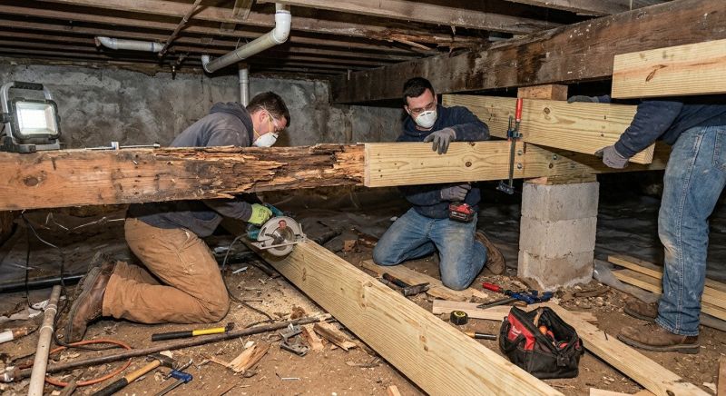 Floor Joist Replacement in Wilmington, NC